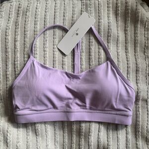 NWT CRZ YOGA elfin purple sports bra